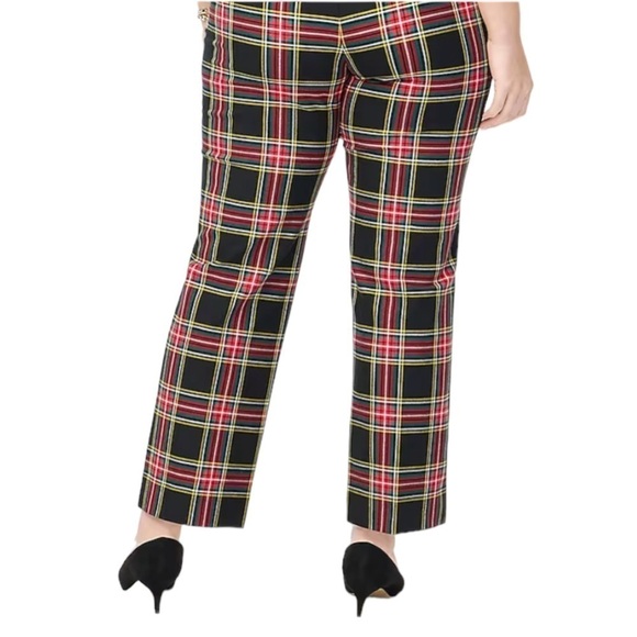 J. CREW Kallie Stewart Tartan Plaid Pant Christmas Holiday Size 8 NEW - Picture 4 of 11